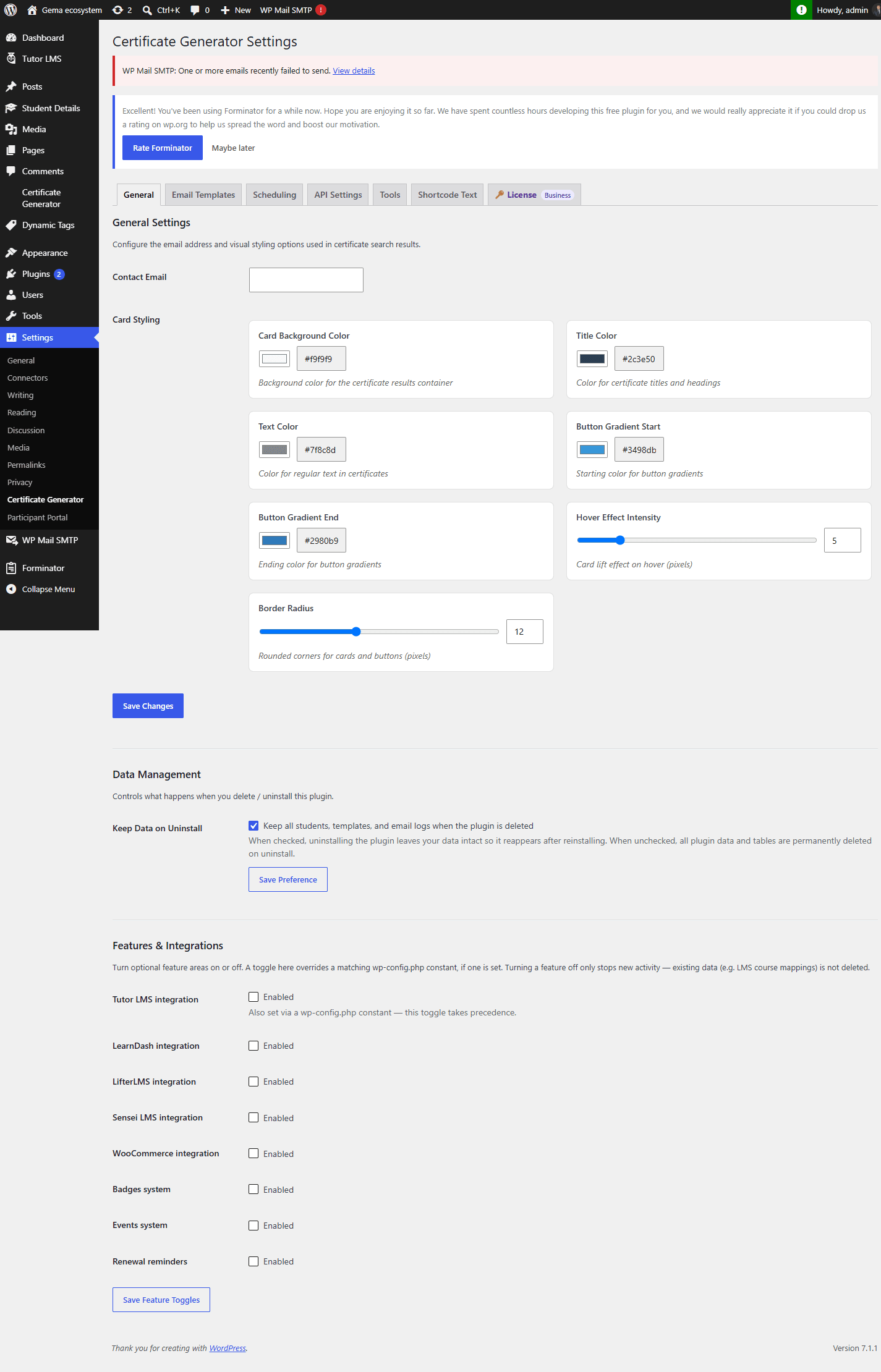 Automatic issuance from your LMS or store