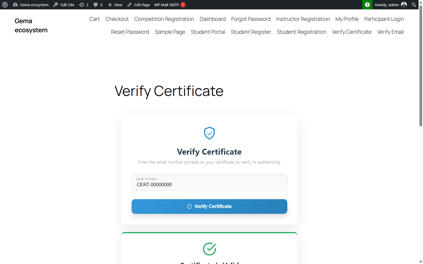 Built-in QR code verification